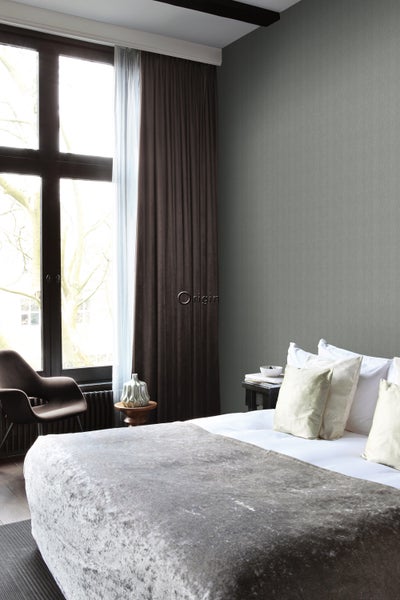 Origin Wallcoverings Tapete Fischgrätmuster Blaugrau - 53 cm x 10.05 m - 347659