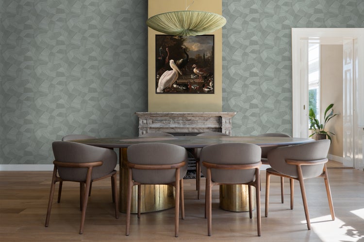 Origin Wallcoverings Tapete 3D-Muster Blaugrau - 53 cm x 10.05 m - 347820