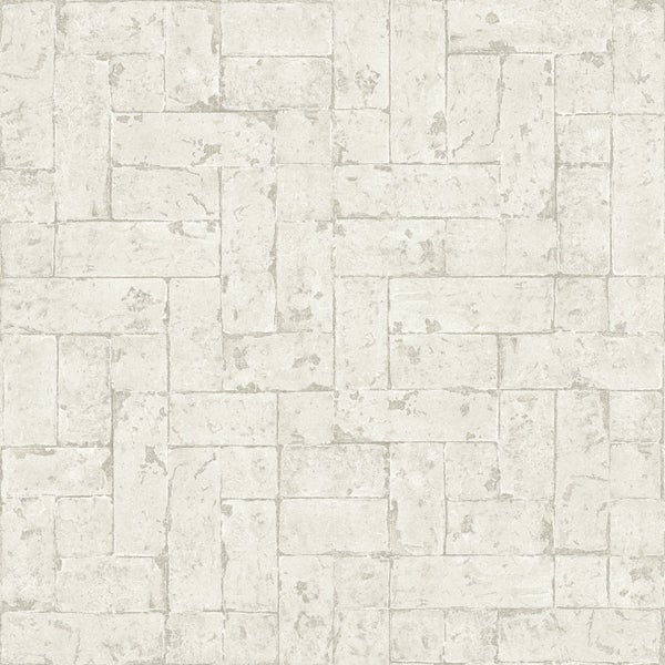 Origin Wallcoverings Tapete Backstein-Optik Hellbeige - 53 cm x 10.05 m - 347568