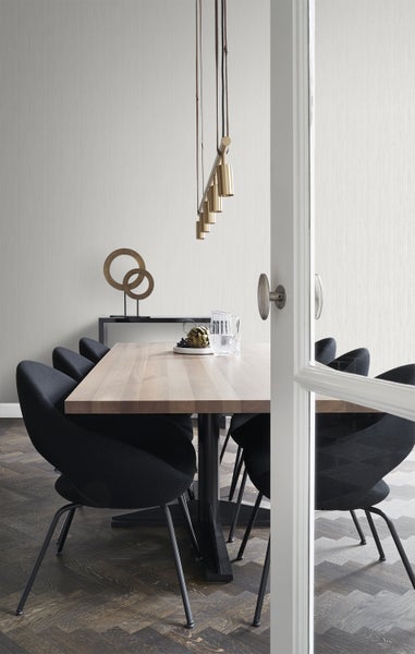 Origin Wallcoverings Tapete feine Streifen Dunkelgrau - 53 cm x 10,05 m - 346617