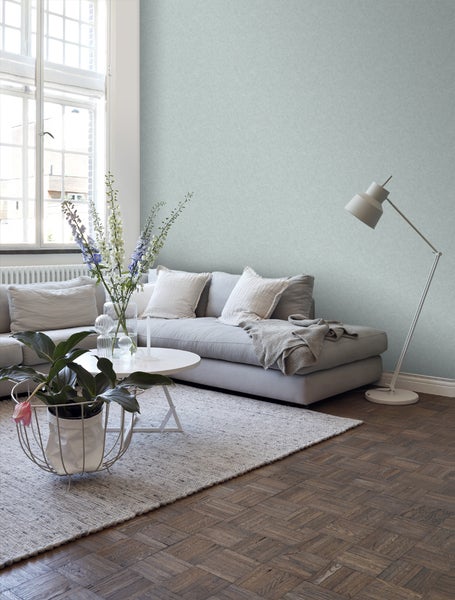 ESTAhome Tapete Beton-Optik Meeresgrün - 53 cm x 10.05 m - 138237