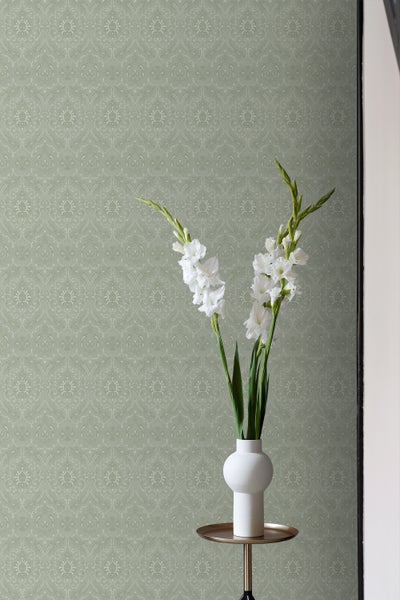 ESTAhome Tapete Ornamente Mintgrün - 50 x 900 cm - 139640