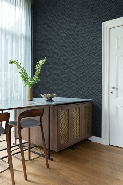 Origin Wallcoverings Tapete 3D grafisches Motiv Dunkelblau - 50 x 900 cm - 347982