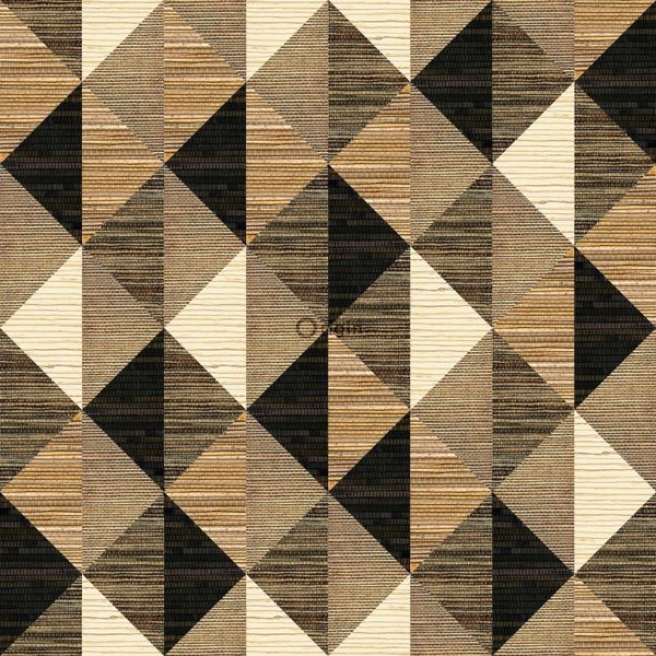 Origin Wallcoverings XXL-Vliestapete 3D Grasmuster Schwarz, Braun und Beige - 50 x 900 cm - 357216
