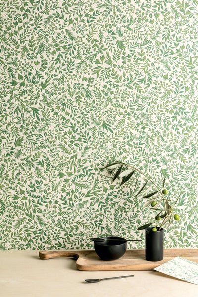 Masureel Tapete Blumen Grün - 53 cm x 10.05 m - 632024
