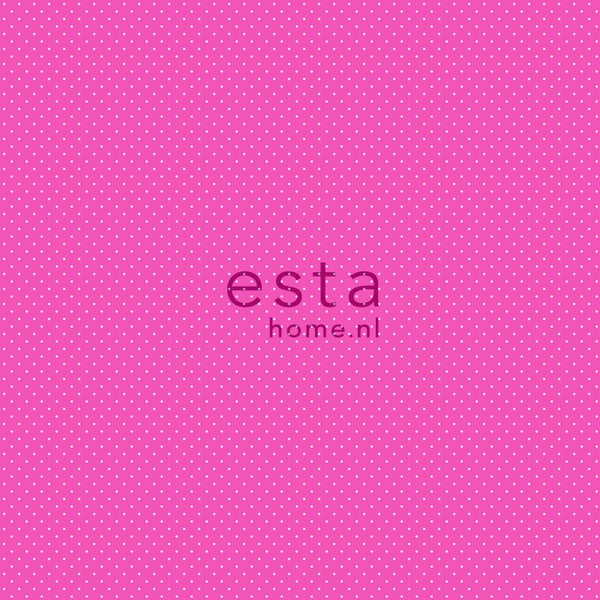 ESTAhome Tapete feine Punkte Rosa - 53 cm x 10.05 m - 137311