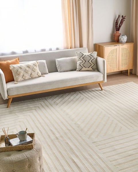 Teppich ABEGUM Beige 300 x 400 cm Wolle