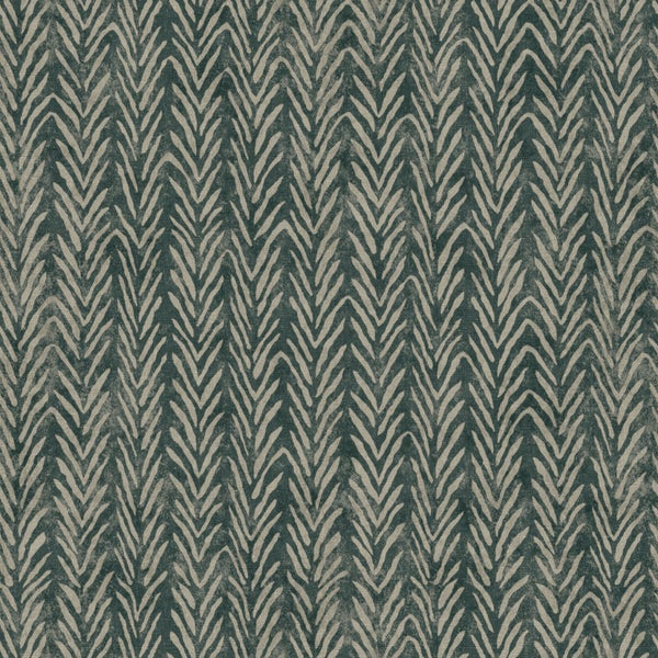 Sanders und Sanders Tapete Zickzack-Motiv Dunkelgrün - 53 cm x 10 m - 640505