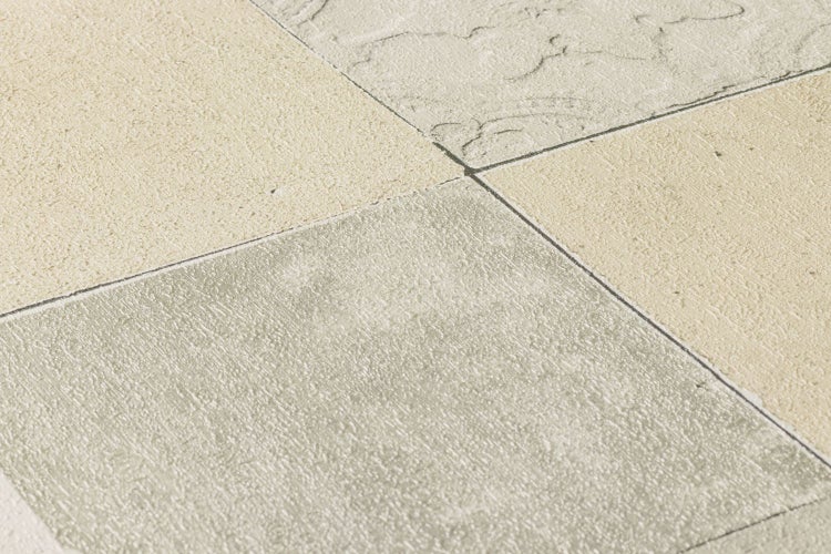 Nahaufnahme von rechteckigen Pflastersteinen