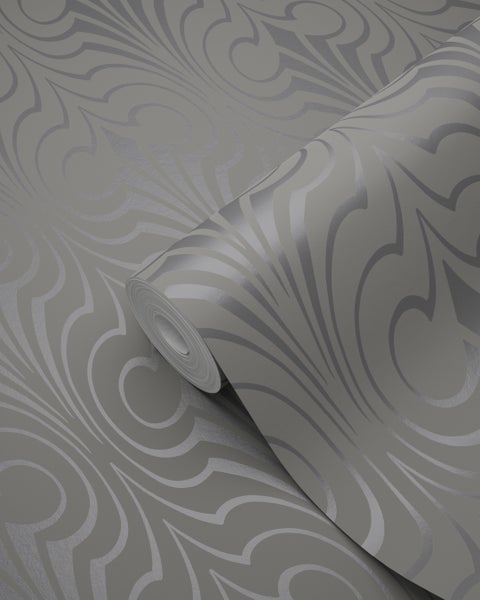 Origin Wallcoverings Tapete grafische Form Taupe - 53 cm x 10.05 m - 345918