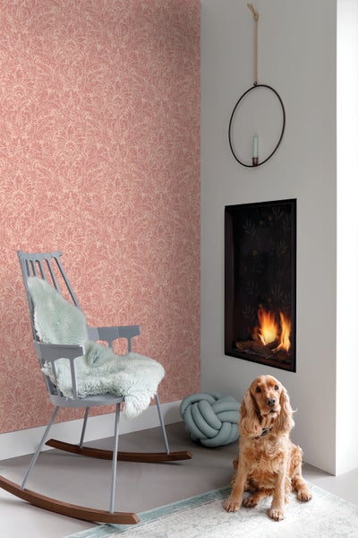 ESTAhome Tapete Ornamente Rosa - 50 x 900 cm - 131619