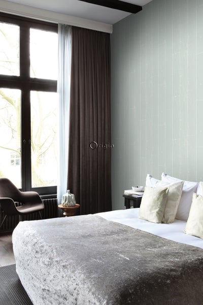 Origin Wallcoverings Tapete Holz-optik Mintgrün - 53 cm x 10.05 m - 347540