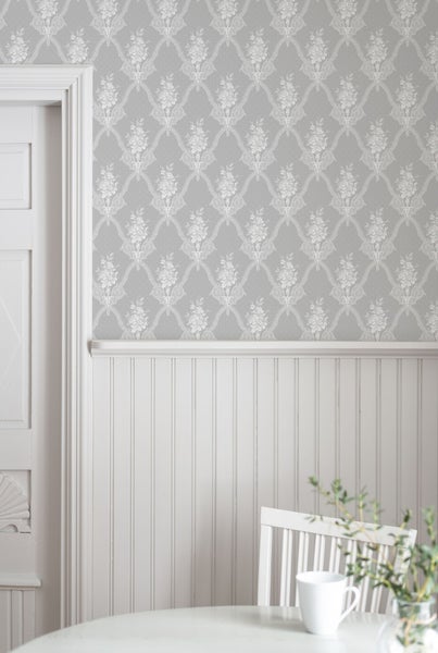 Duro Tapete Blumen Grau - 53 cm x 10.05 m - 661190