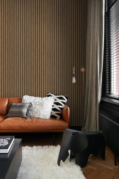 Sanders und Sanders Tapete 3D Holzpaneele Braun - 50 x 900 cm - 935279