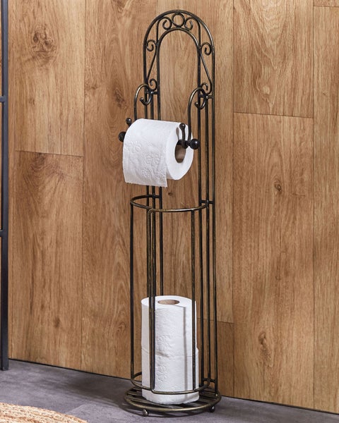 Toilettenpapierhalter TEMUCO Metall Schwarz