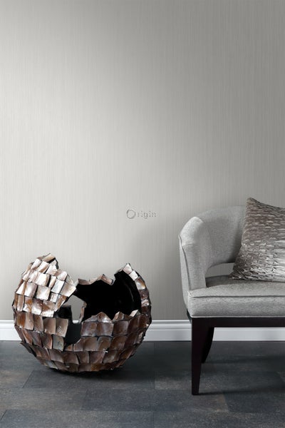 Origin Wallcoverings Tapete feine Streifen Dunkelgrau - 53 cm x 10,05 m - 346617