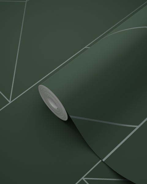 Origin Wallcoverings Tapete grafische Linien Grün - 53 cm x 10.05 m - 347728