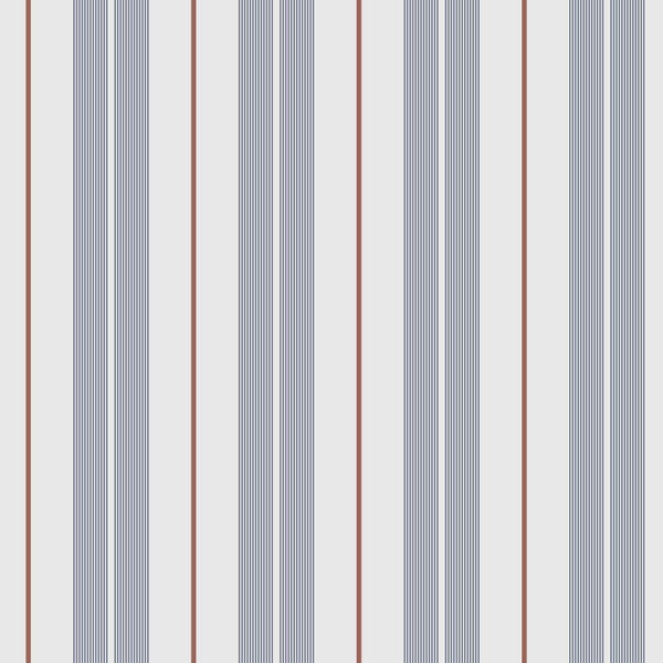 Sanders und Sanders Tapete Streifen Blau, Rot und Weiß - 53 cm x 10.05 m - 640692
