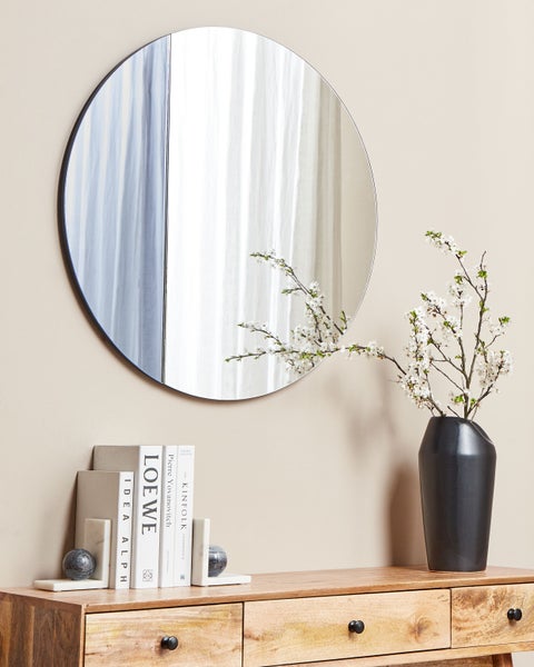 Wandspiegel CHARRON 80 cm 80 cm Blau