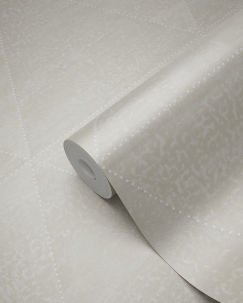 Origin Wallcoverings Tapete verwitterte Metalldreiecke Beige - 53 cm x 10.05 m - 337257