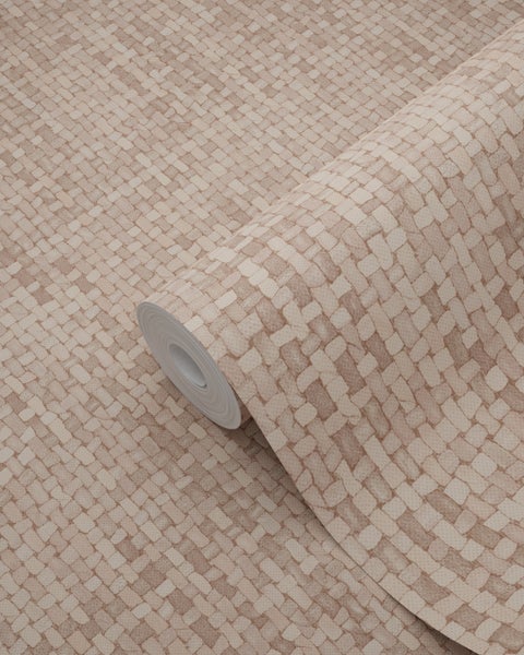 Origin Wallcoverings Tapete Leinen-Optik Terrakotta - 50 x 900 cm - 348053