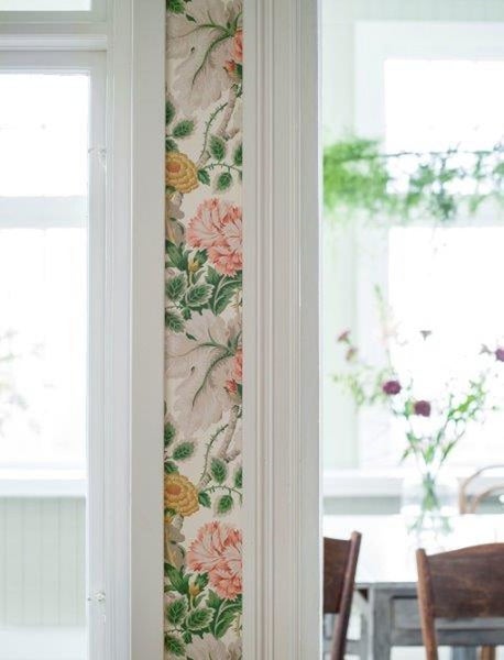 Borastapeter Tapete Blumen Beige - 53 cm x 10.05 m - 660602