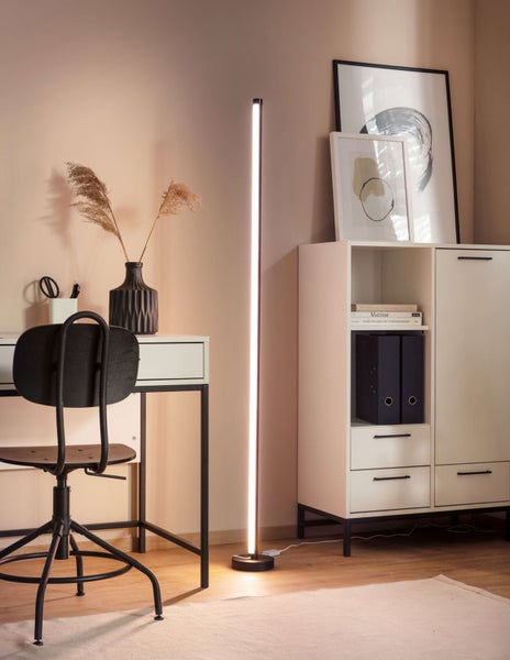 LED-Digital-Dekostehleuchte MOTION LIGHT 150 cm hoch, aus Metall und Kunststoff, bunt, LED Platine, Beleuchtung für Wohnzimmer, Esszimmer oder Büro