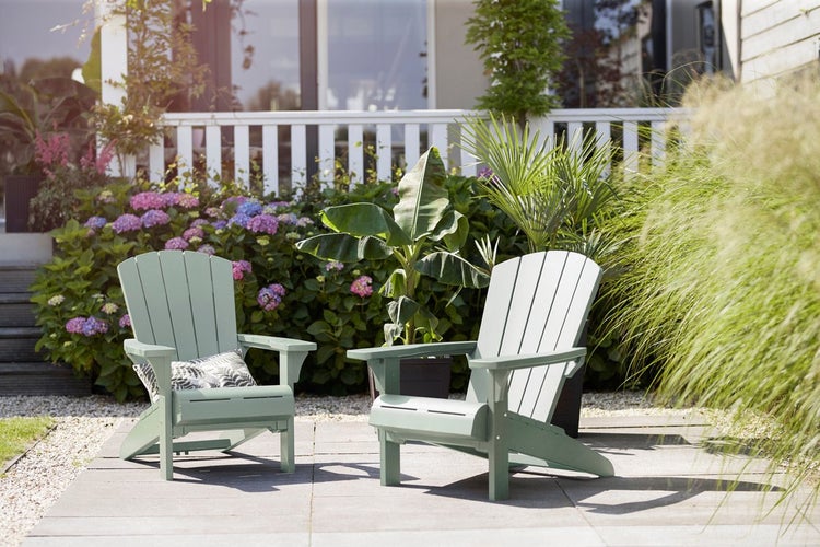 Keter Troy Adirondack Gartenstuhl - 85x80x96,5 cm – Grün