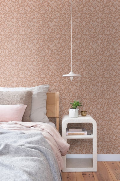 ESTAhome Tapete Blumen Terrakottarosa - 50 x 900 cm - 131445