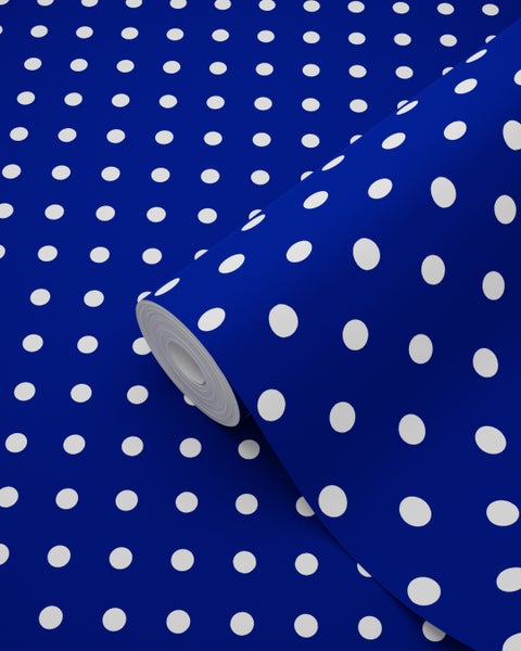 Tapetenrolle mit Punktmuster