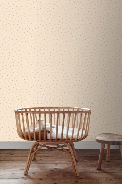 ESTAhome Tapete Punkte Beige - 53 cm x 10.05 m - 139722