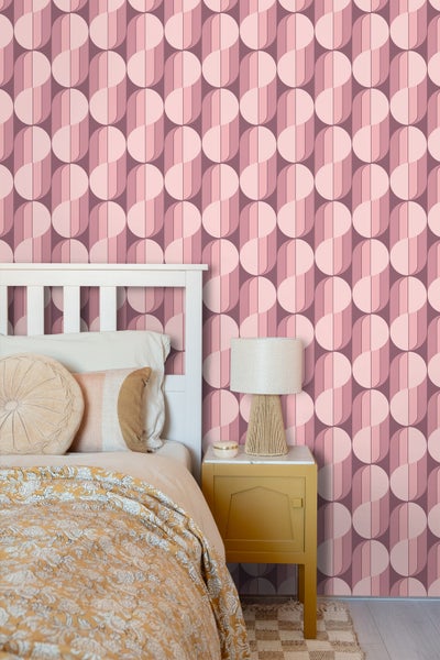 ESTAhome Tapete Retro-Ornamente Lila - 50 x 900 cm - 131587