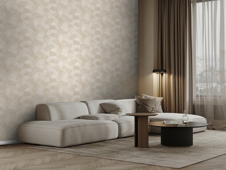 Origin Wallcoverings Tapete 3D-Muster Crême-Weiß - 53 cm x 10.05 m - 347986