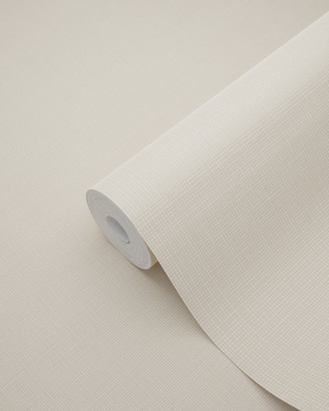 ESTAhome Tapete Leinen-Optik Sandbeige - 53 cm x 10.05 m - 139545