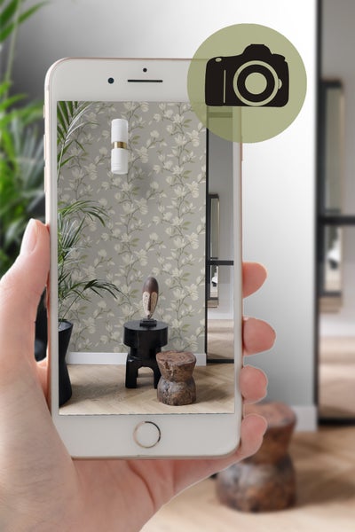 Origin Wallcoverings Tapete Magnolie Grün - 53 cm x 10.05 m - 347046