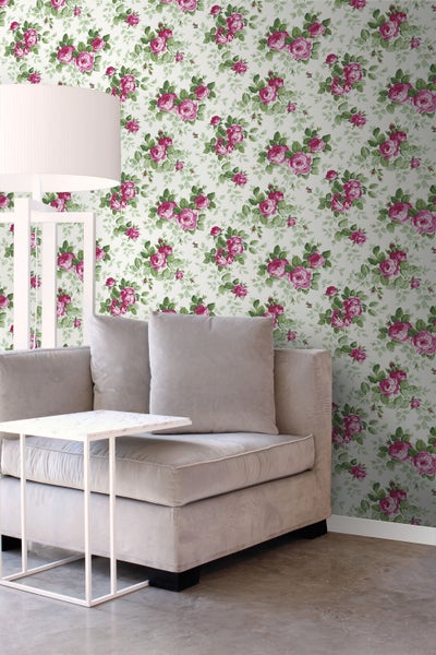 Origin Wallcoverings Tapete Rosen Rosa - 53 cm x 10.05 m - 326138