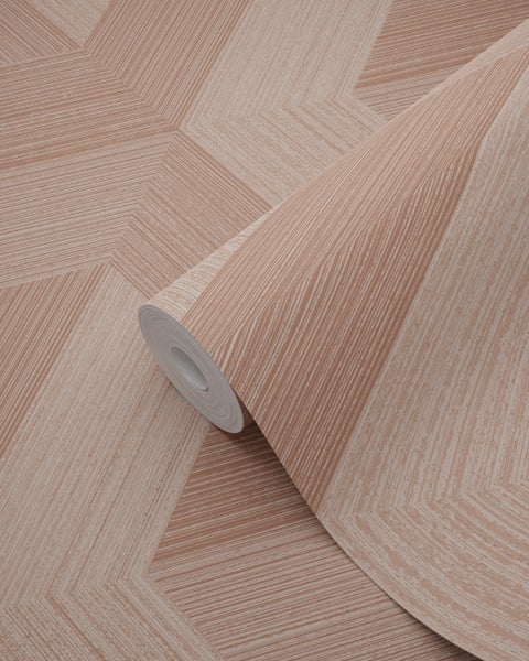 Origin Wallcoverings Tapete 3D-Muster Terrakottarosa - 53 cm x 10.05 m - 347950
