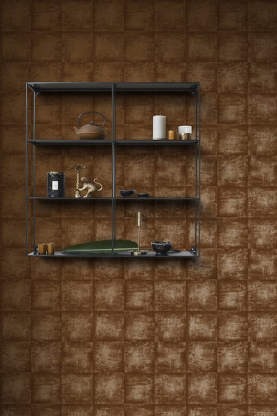 Origin Wallcoverings Tapete Uni Kupferbraun - 53 cm x 10.05 m - 326312