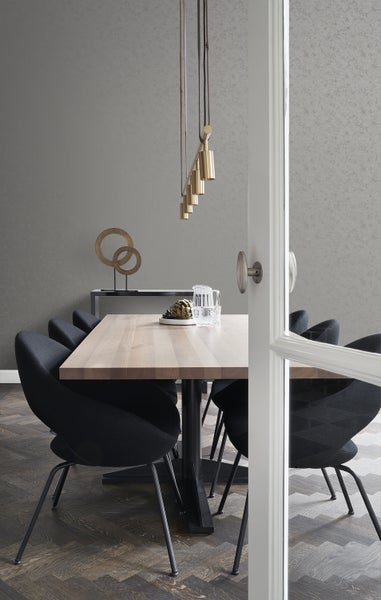Origin Wallcoverings Tapete Uni Dunkelgrau - 53 cm x 10.05 m - 345945