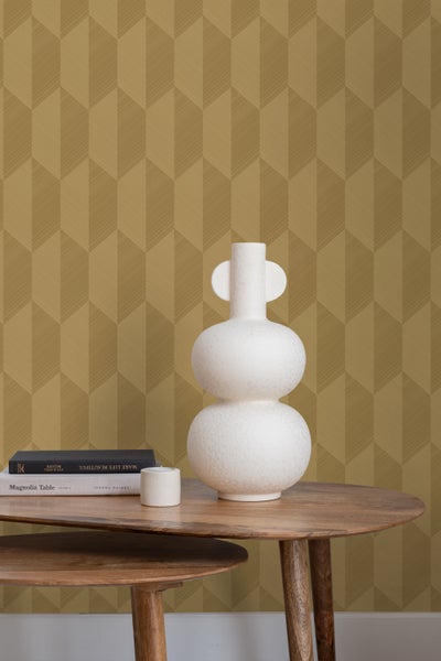 Origin Wallcoverings Tapete 3D Muster Ockergelb - 50 x 900 cm - 348038