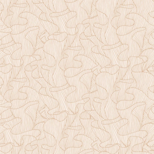 ESTAhome Tapete Koralle Sandbeige und Terrakotta - 50 x 900 cm - 139500