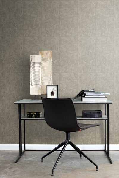 Origin Wallcoverings Tapete Stein-Optik Taupe - 53 cm x 10.05 m - 347410