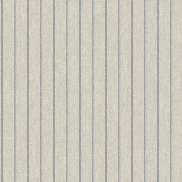 Borastapeter Tapete Streifen Beige und Blau - 53 cm x 10.05 m - 661054
