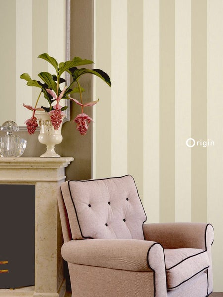 Origin Wallcoverings Tapete Streifen Beige - 53 cm x 10.05 m - 347020