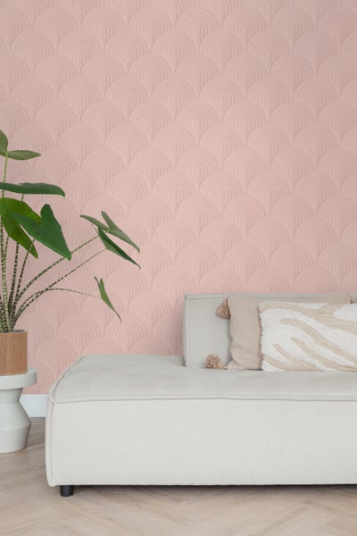 ESTAhome Tapete 3D Muster Rosa - 50 x 900 cm - 131108