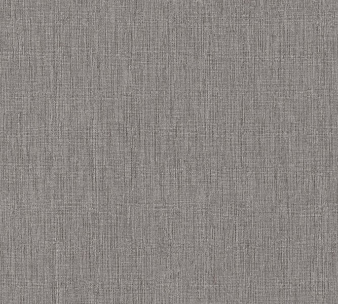 Nahaufnahme einer grauen Textiltapete mit feiner Struktur