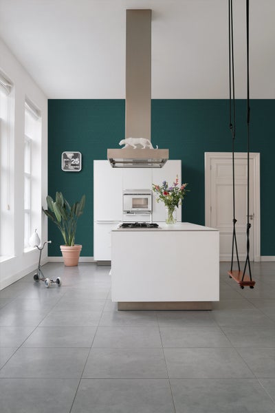 ESTAhome Tapete 3D-Muster dunkles Petrolblau - 50 x 900 cm - 139604
