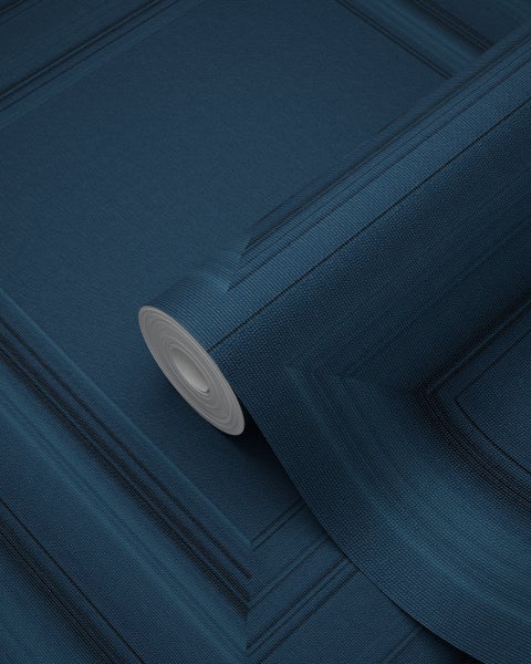 Origin Wallcoverings Tapete Holzwandverkleidung Dunkelblau - 53 cm x 10.05 m - 347812