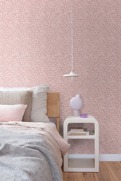 ESTAhome Tapete Blumen Hellrosa - 50 x 900 cm - 131674