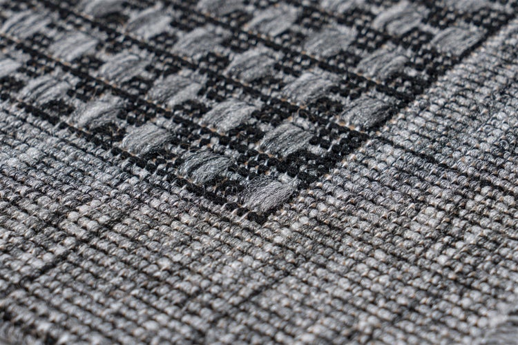 Flachflor Teppich Asuka Silber Modern 80 x 150 cm